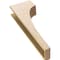Ekena Millwork 6"W x 12"D x 36"H Thin Stockport Rough Cedar Woodgrain TimberThane Corbel, Primed Tan CORUR06X12X36STORCPR - alternate 4